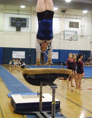 GYMNASTICS: Nebesnick sticks first in all-around at league meet
