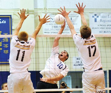 VOLLEYBALL: Lancers end Mustangs’ playoff run in straight sets