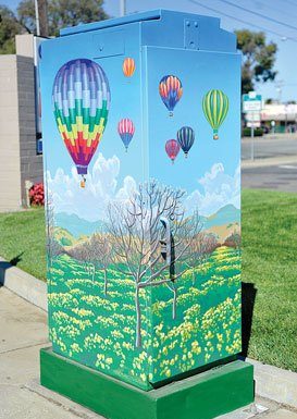 Beautifying downtown one box at a time