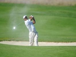 FRYS.COM OPEN: Woods cards another 68; man arrested after running onto green