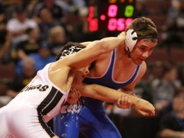 WRESTLING: Mustangs advance three to finals at state