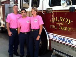 Gilroy firefighters ‘Cares Enough to Wear Pink’ campaign