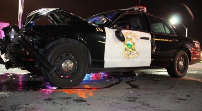 MHPD patrol car involved in traffic accident