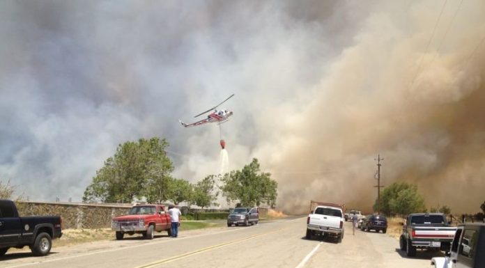 Crews fight wildfire in Tres Pinos area