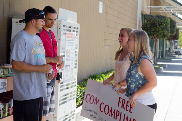 Youth group spreads the ‘positivity’ with complimentary compliments