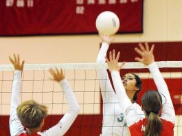 Prep Volleyball: Tabron, Cougars best Mustangs