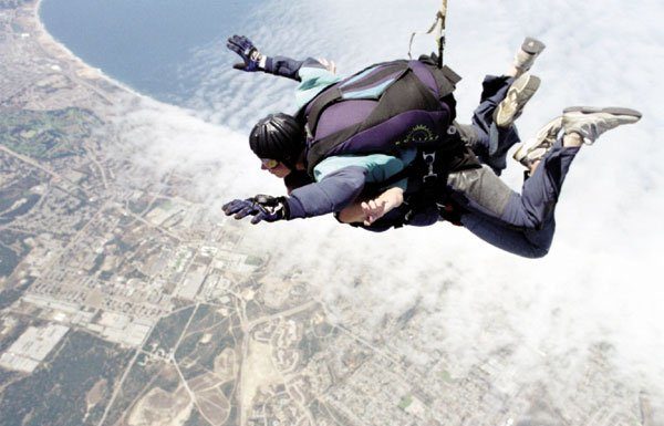 Skydiving on the horizon