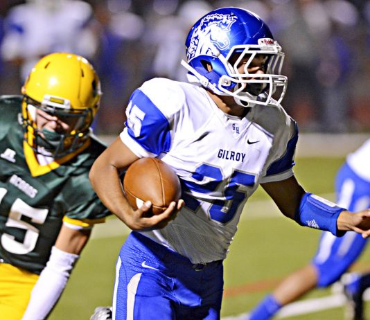 Prep Football: Live Oak passing game, Gilroy’s mistakes hand Acorns 31-21 win