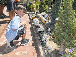 All aboard the garden railroad tour