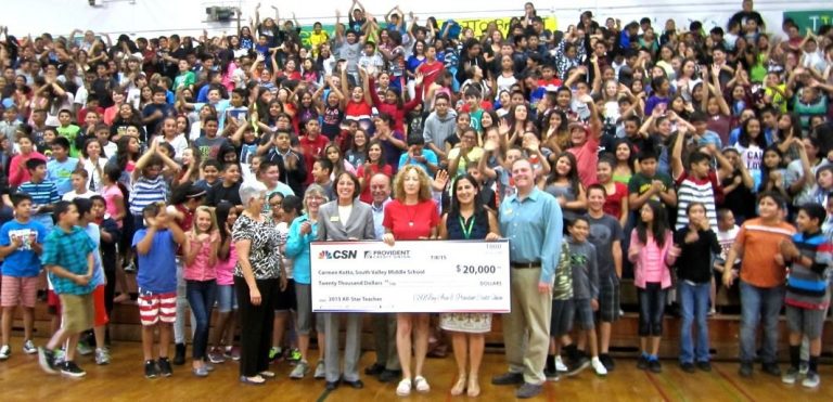 Teacher’s $20K win will help students in need