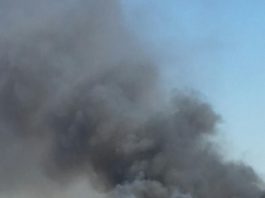 Five families displaced by San Martin fire