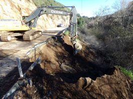 Caltrans says the road will be ready by the weekend….
