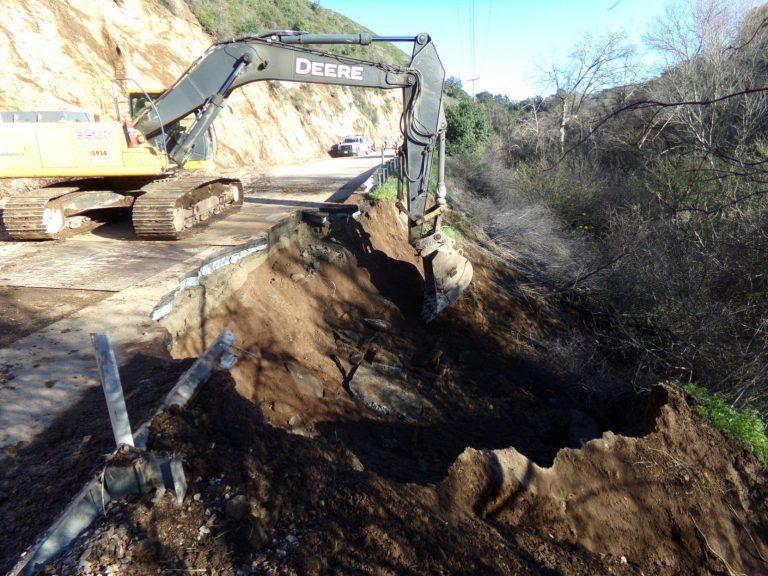 Caltrans says the road will be ready by the weekend….