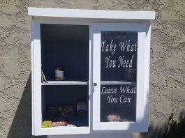 Donation box vandalized
