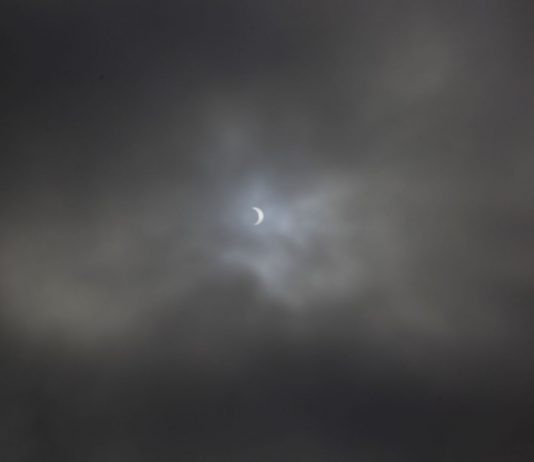 Eclipse at the library, mostly a bust
