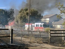 Fire blazes through San Martin