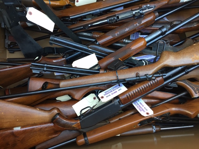 Over 300 firearms turned in at county's gun buyback event 