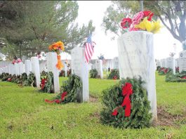 Wreaths for veterans
