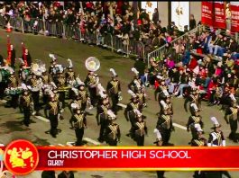 Christopher High band performs in SF parade