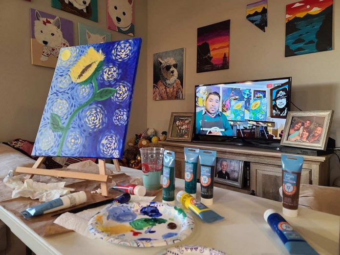 nacho moya art gallery and studio virtual paint social media