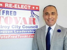 Local Democratic Party pulls support for Tovar fred tovar gilroy city council