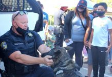 ice cream with a cop gilroy police officer mark tarasco k-9 maverick