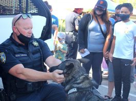 ice cream with a cop gilroy police officer mark tarasco k-9 maverick