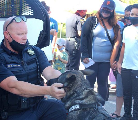 Local Scene: Ice Cream with a Cop; new coordinator for cultural exchange organization ice cream with a cop gilroy police officer mark tarasco k-9 maverick