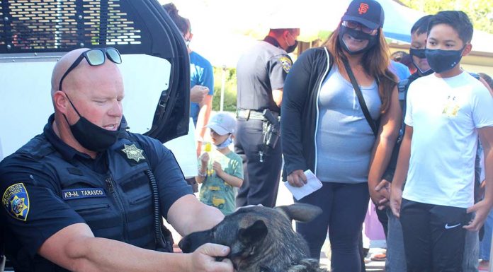 ice cream with a cop gilroy police officer mark tarasco k-9 maverick