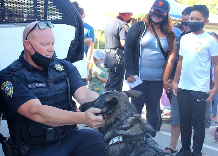 ice cream with a cop gilroy police officer mark tarasco k-9 maverick