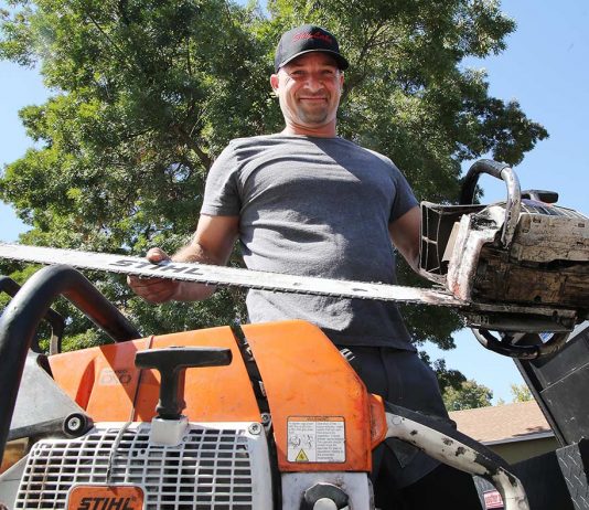 Tree faller returns home after month away