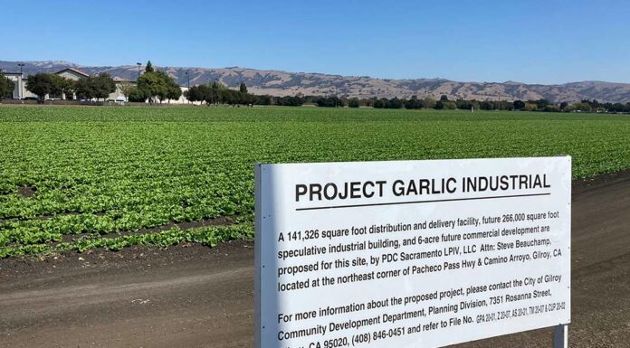 camino arroyo highway 152 project garlic industrial amazon delivery center farmland agriculture
