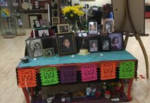Dia de los Muertos Gilroy Center for the Arts altars