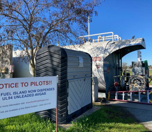 San Martin Airport halts leaded fuel sales