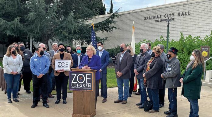 zoe lofgren congress salinas city hall 18th district jimmy panetta robert rivas