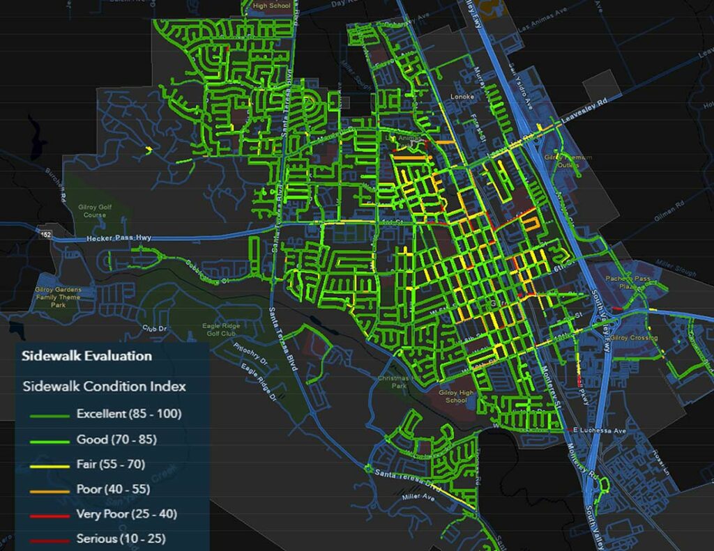 gilroy sidewalk evaluation streetscan