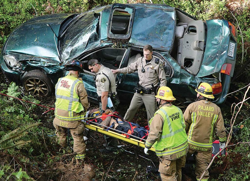 hecker pass road highway crash cal fire california highway patrol