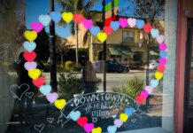downtown gilroy heart bombing business association monterey street valentine's day