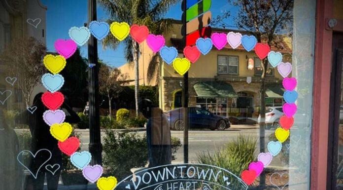 downtown gilroy heart bombing business association monterey street valentine's day