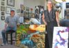 Jeff Bentz Dee Dee Torre Leedo Art & Framing downtown gilroy third friday art walk
