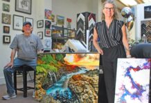 Jeff Bentz Dee Dee Torre Leedo Art & Framing downtown gilroy third friday art walk