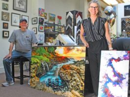 Photos: Art Walk is back for 2022 Jeff Bentz Dee Dee Torre Leedo Art & Framing downtown gilroy third friday art walk