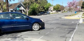 church fourth street intersection downtown gilroy crosswalk