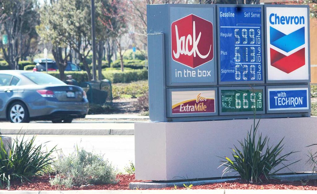 gas prices chevron camino arroyo
