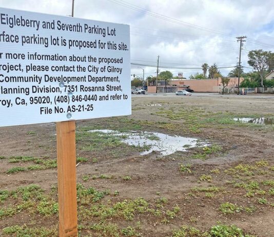 downtown gilroy parking lot eigleberry seventh street gilroy city council