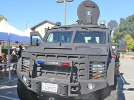 gilroy police department lenco bearcat armored vehicle