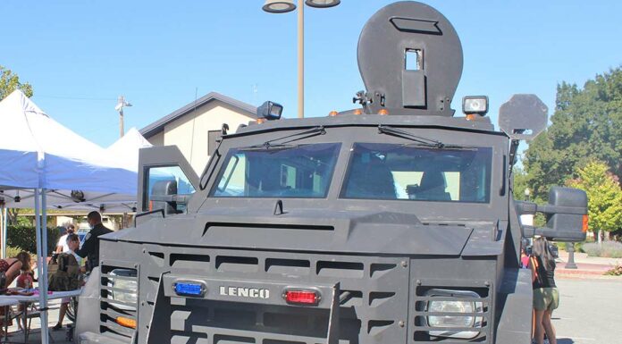 gilroy police department lenco bearcat armored vehicle