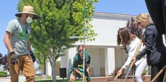 Marisa Zulaski Our City Forest South County Annex Arbor Day tree planting