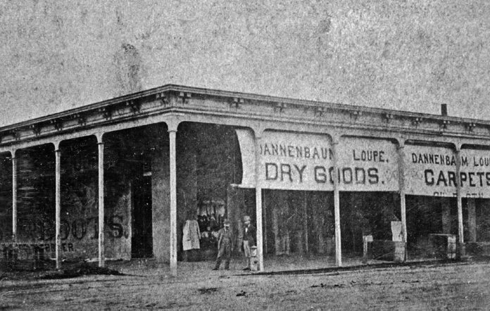 Dannenbaum Loupe Dry Goods and Carpet Store fifth monterey street downtown gilroy 1877