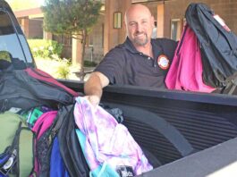 rotary club of gilroy community solutions backpack drive tony kranz